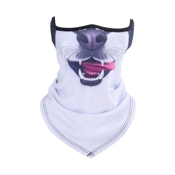 Half Face Mask Motorcycle Cycling Halloween UV Protection Balaclava Neck Scarf - Picture 1 of 1